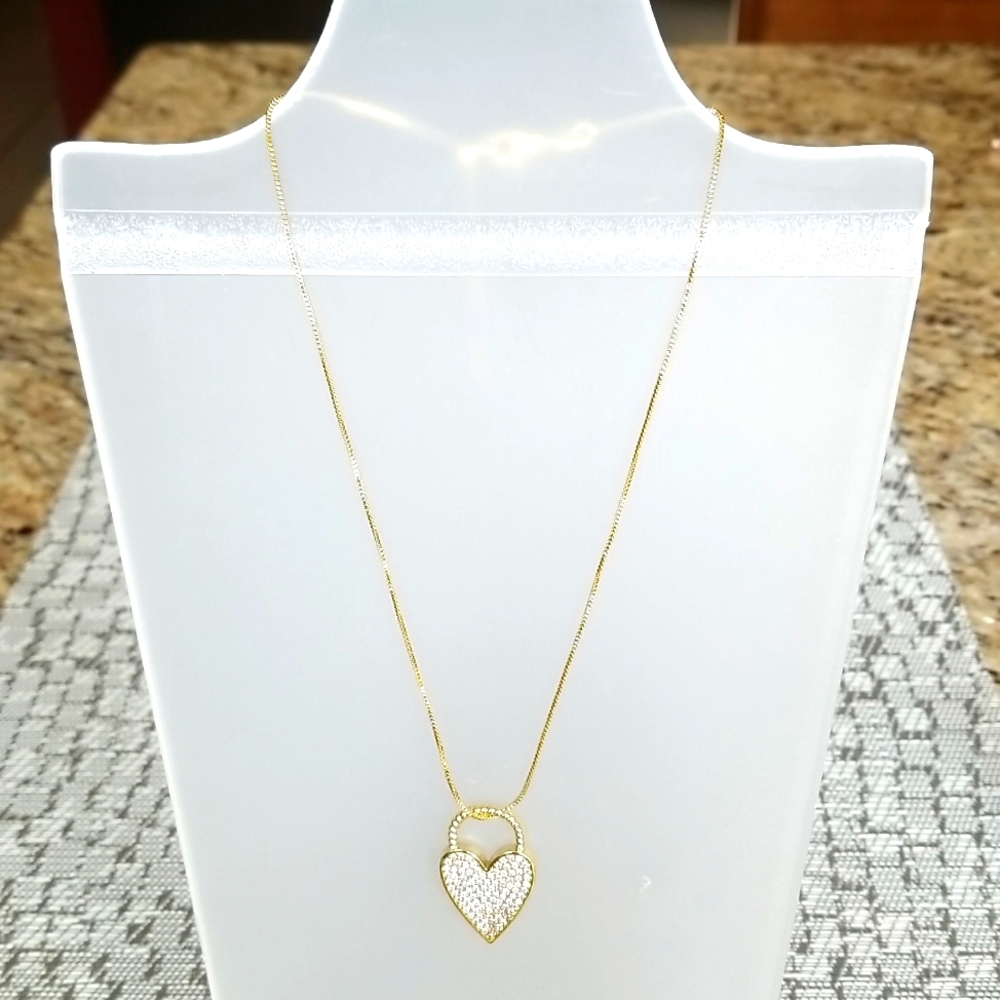 New Set of 18k Gold plated adjustable necklace & ring